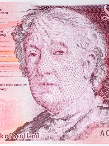 Photo of Flora Stevenson a portrait from Scottish money