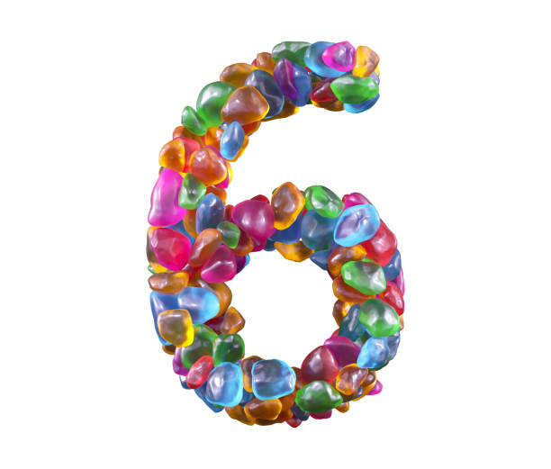istock Colorful gems font. 1342242151