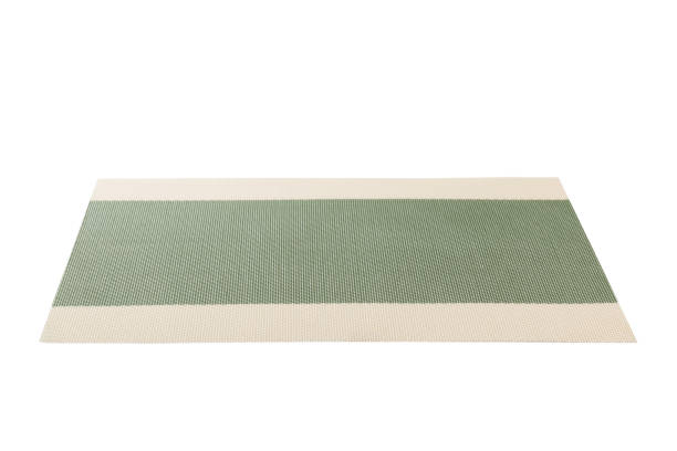 Empty Asian Food Background. place mat on wooden background perspective view with copy space flat lay.