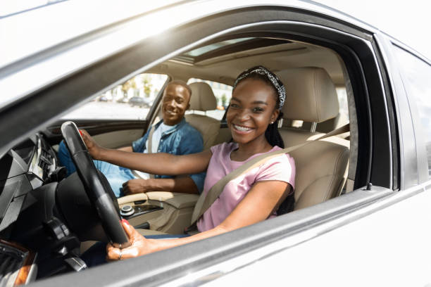 istock Emotional black family having car ride on weekend 1342243084