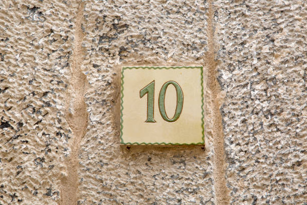 istock Number Ten Door Sign 1342248318