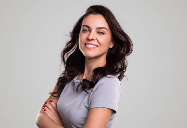 istock Confident smiling woman looking at camera 1342248483