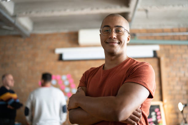 istock Portrait of a young man at work 1342254180