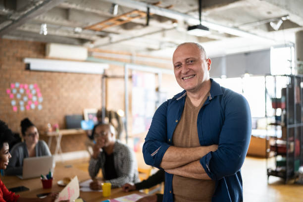 istock Portrait of a mature man at work 1342254237