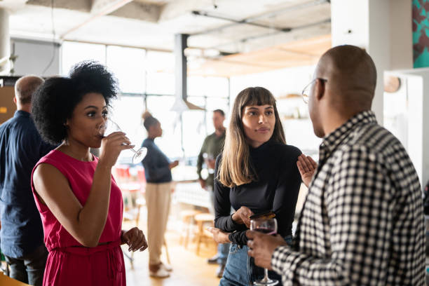 istock Colleagues talking after work at a coworking 1342254656
