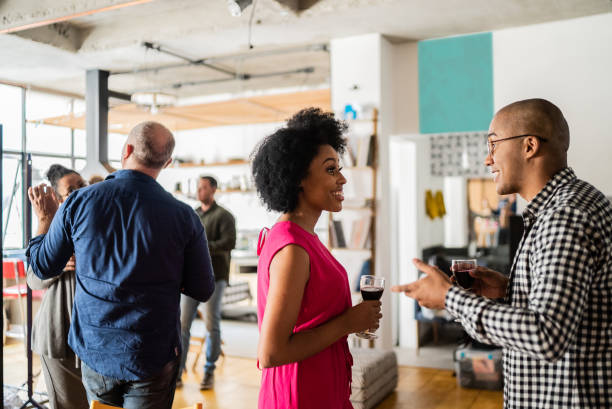 istock Colleagues talking after work at a coworking 1342255980