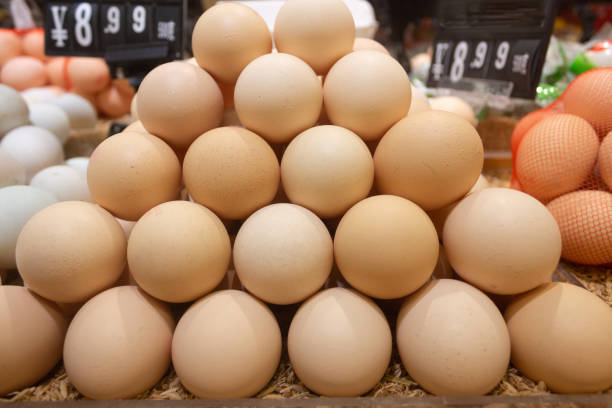 istock Fresh eggs sold in the market 1342256867