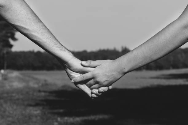Free Stock Photo of Couple Holding Hands in Black and White | Download ...
