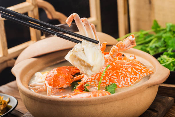 istock Lobster Seafood congee in a casserole 1342260276