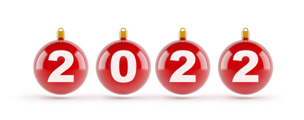 istock Christmas balls with new year 2022 1342272335