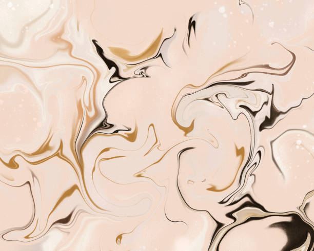 istock Abstract stylish trendy fluid marble art print. 1342284224