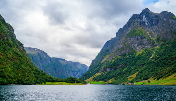 istock View over the Naeroyfjord, Norway 1342286152