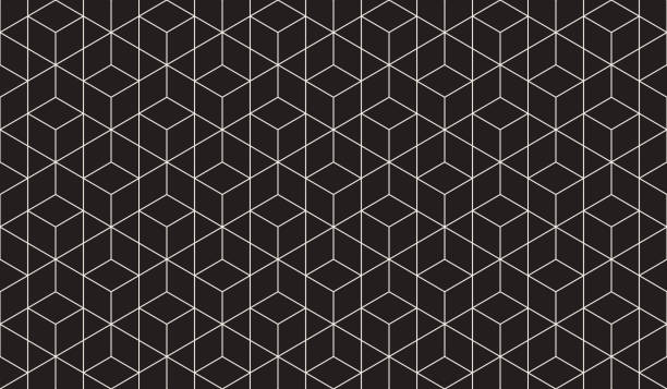 シームレスな幾何学的ベクトルパターン - straight点のイラスト素材／クリップアート素材／マンガ素材／アイコン素材