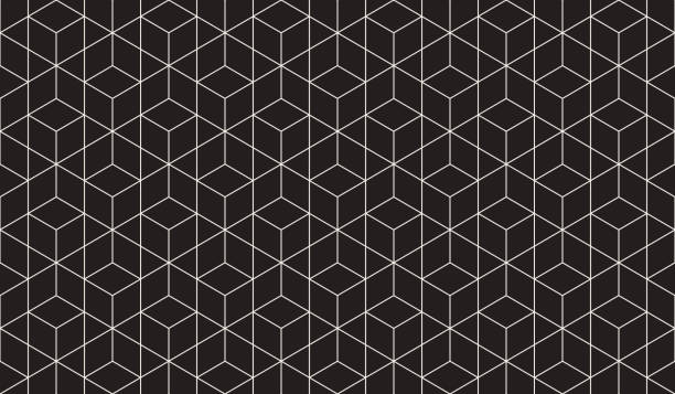 bezszwowy geometryczny wzór wektorowy - elementy z pętlą stock illustrations