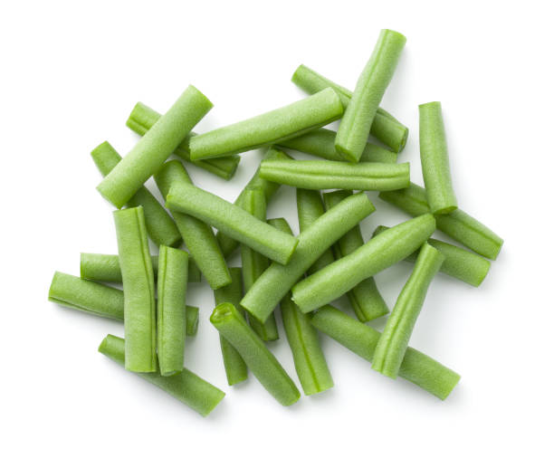 istock Pile Of Green Beans Isolated Over White 1342288441