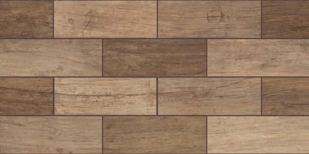 istock Seamless Oak laminate parquet floor texture background 1342290866
