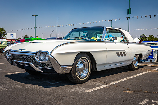 Reno, NV - August 3, 2021: 1963 Ford Thunderbird hardtop coupe at a local car show.