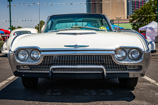 Reno, NV - August 3, 2021: 1963 Ford Thunderbird hardtop coupe at a local car show.