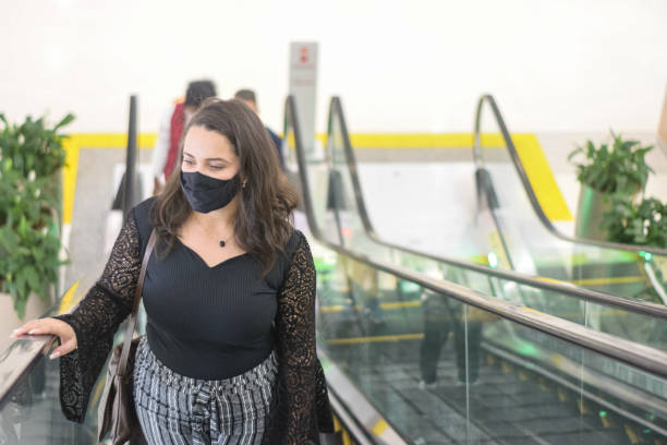 istock Woman walking at a mall 1342306879