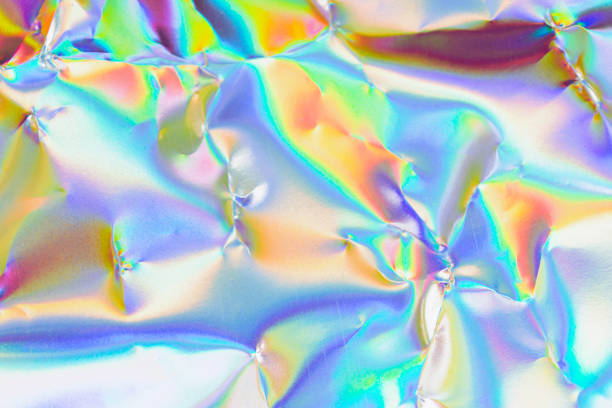 istock Holographic iridescent background. holographic foil texture background. 1342307125