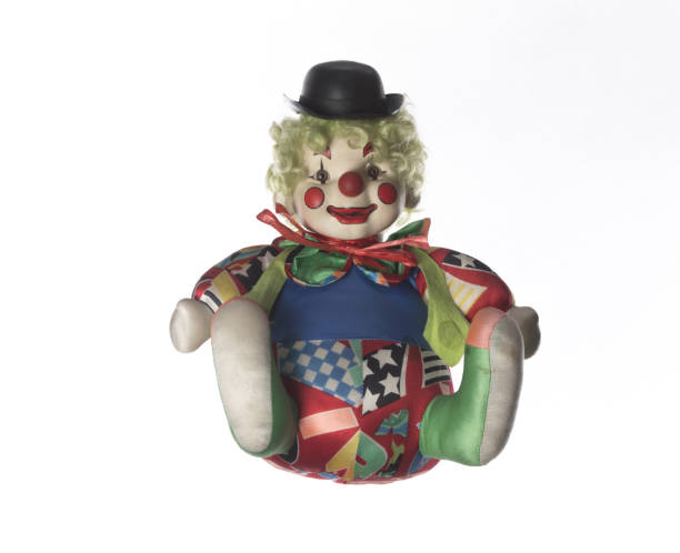 istock clown doll isolated on white background 1342314206