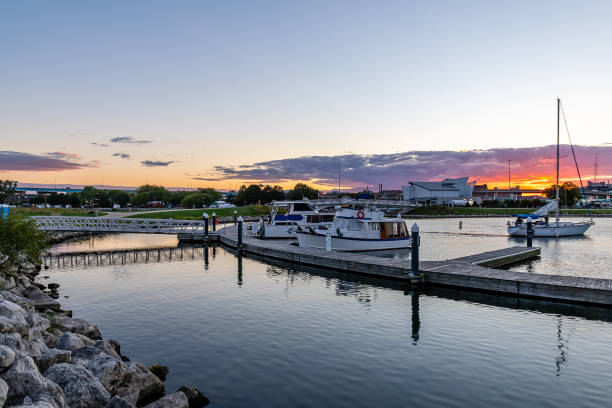 istock Lakeshore Park at Sunset 1342317755