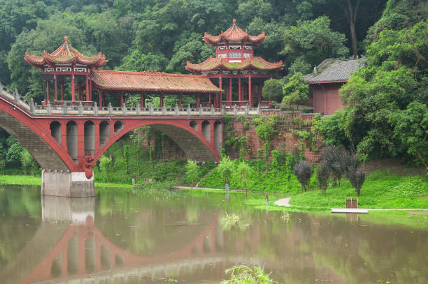 istock Haoshang Bridge Leshan China overcast day 1342324029