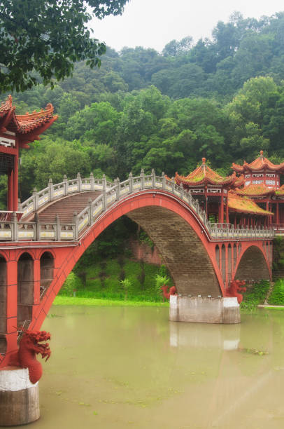 istock Haoshang Bridge Leshan China overcast day 1342324030