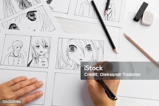 29,000+ Anime Drawing Stock Photos, Pictures & Royalty-Free Images - iStock