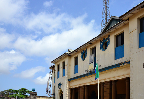 Freetown, Sierra Leone: Central Police Station - Central Police Division, British colonial building on Wallace Jonhson Street