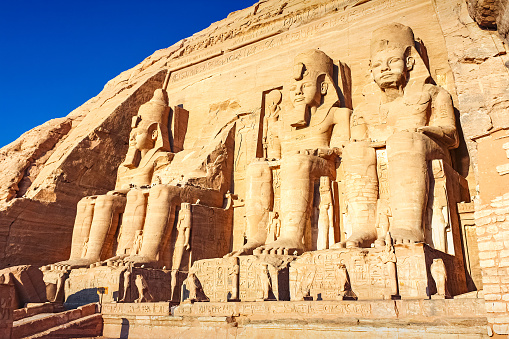 Temple of Ramses II at Abu Simbel, Egypt.