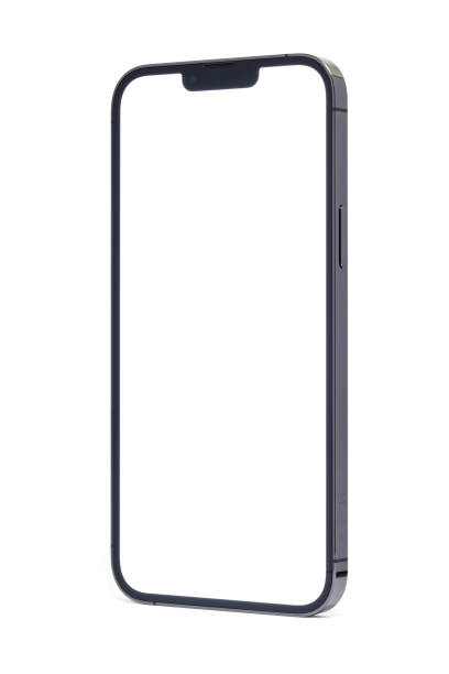Apple iPhone 13 Pro Max smart phone, isolated on white background stock photo