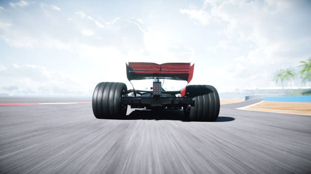 istock Race car. Very fast driving. Succes concept. 3d rendering. 1342350855