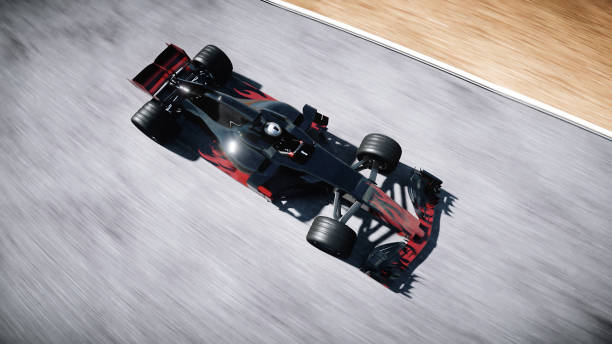 istock Race car. Very fast driving. Succes concept. 3d rendering. 1342350859