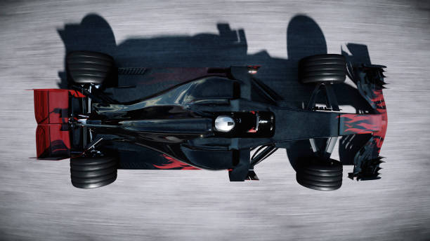 istock Race car. Very fast driving. Succes concept. 3d rendering. 1342350862