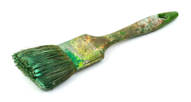 istock Paint brush old on a white background 1342351509