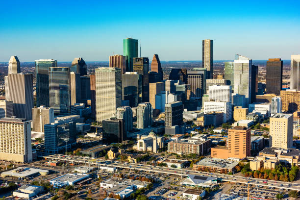 istock Downtown Houston TX Aerial 1342352701