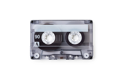 Old audio cassette tape