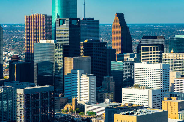 istock Downtown Houston TX Aerial 1342356835