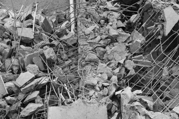 Remains of a demolished building