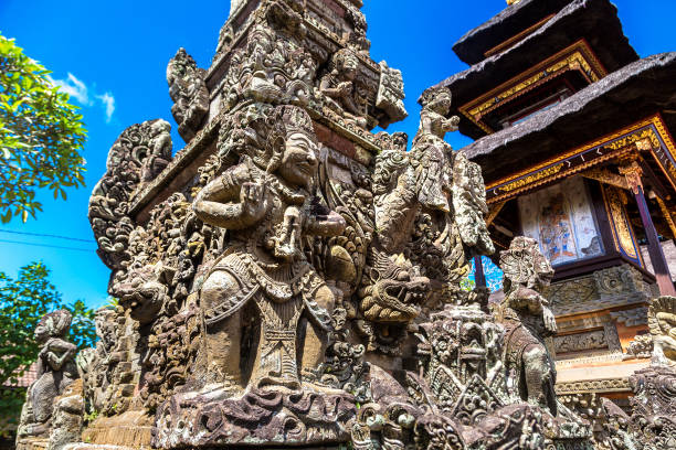 Pura Desa Batuan temple in Bali, Indonesia in a sunny day