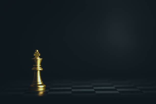 istock Chess game. Business, competition, strategy, leadership and success concept. 1342371389