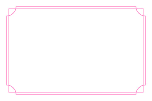 Simple Pink Frameborder Line Rectangle Double Pink Line Frame Stock Illustration - Download Image ...