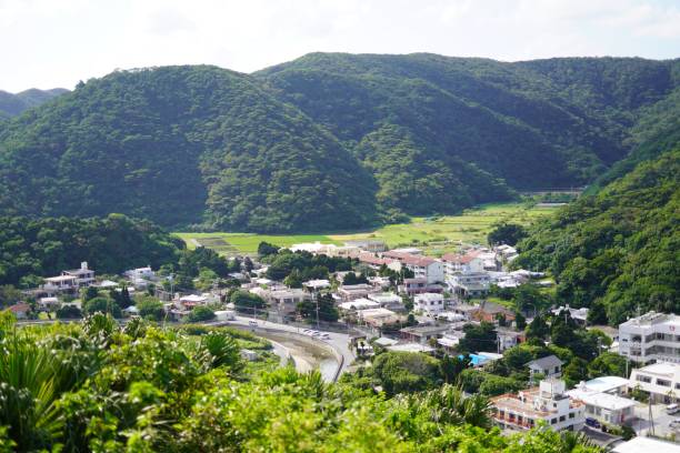 沖縄の山中の小さな村 - 郊外 ストックフォトと画像