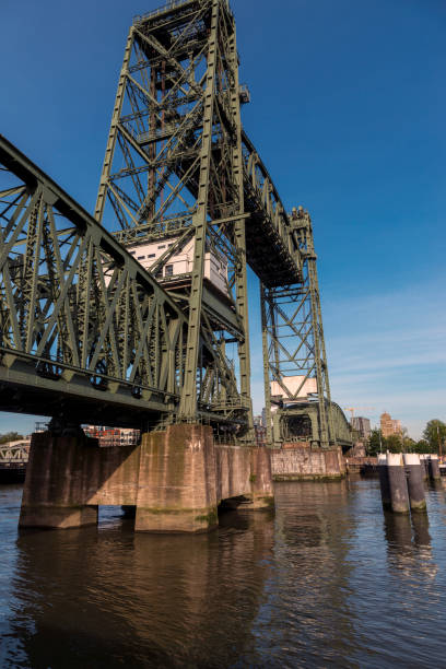 istock Monumental Koningshaven railway bridge in Rotterdam 1342386923