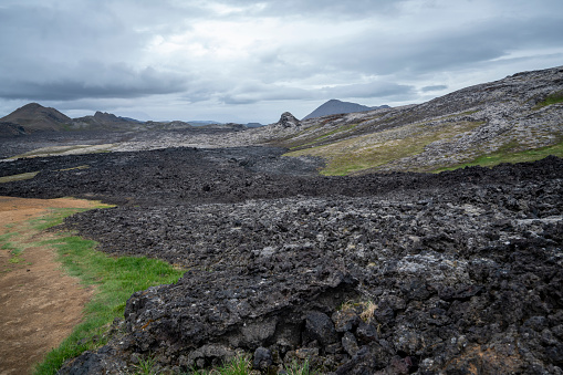 Krafla lava fields are volcanic fissure zone, mixite of old and new lava field.