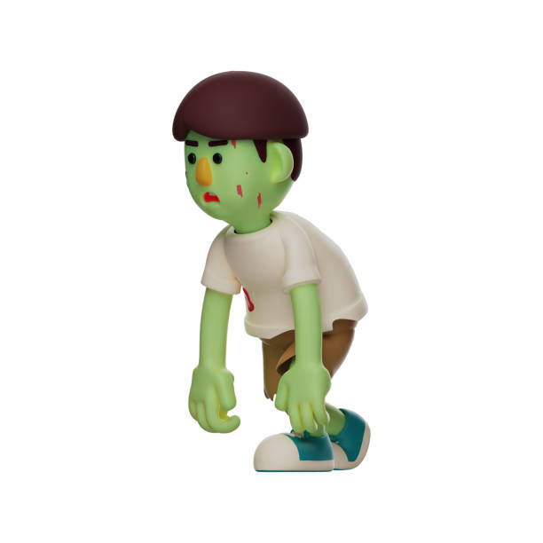 istock 3D Zombie Cartoon Illustration feels tired 1342400758