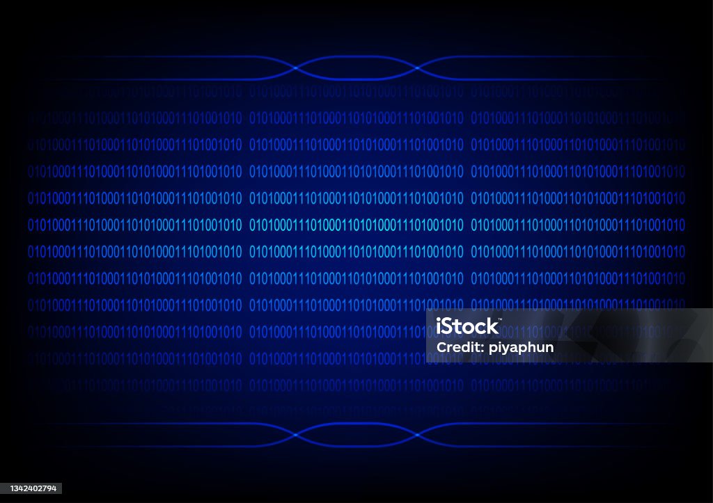 00000001 Graphics Design Concept Binary Code Assigns 0 1 From Binary Number ...
