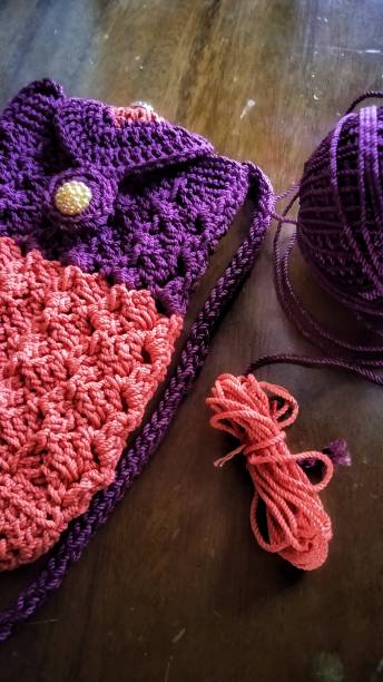 istock Bag crochet and yarns 1342404466