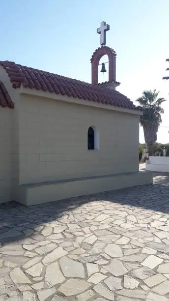 Photo of Traditional architecture of Theologos village on the island of a the Rhodes in Greece